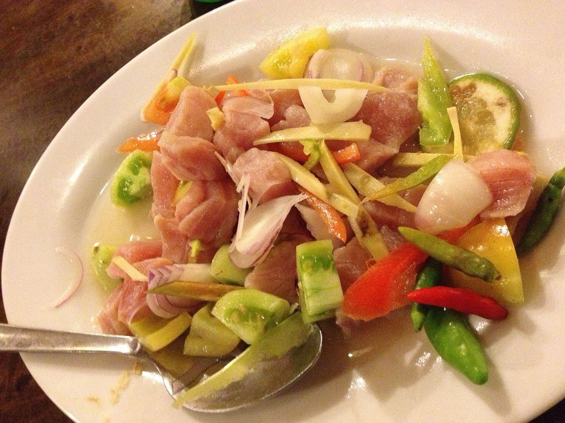 Fish kinilaw, the dish KaLui is best known for